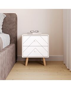 Dixie 2 Drawer Bedside