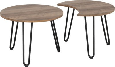 Athens Duo Coffee Table Set
Medium Oak Effect/Black
