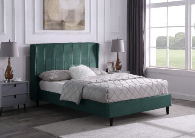 Amelia 5' Bed
Green Velvet Fabric