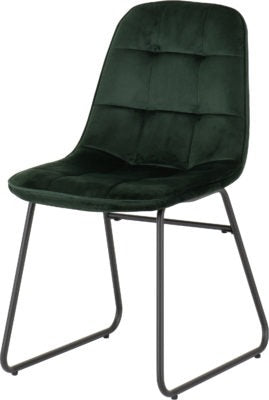 Athens Rectangular Dining Set with Lukas Chairs
Medium Oak Effect/Black/Emerald Green Velvet