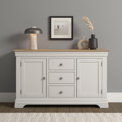 Bordeaux 2 Door 3 Drawer Sideboard
Ivory/Oak
