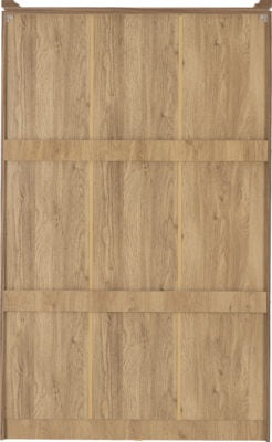 Charles 3 Door All Hanging Mirrored Wardrobe
Oak Effect Veneer with Walnut Trim