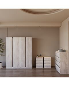 Malvern 4 Door Wardrobe Bedroom Set