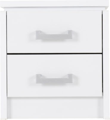 Charles 2 Drawer Bedside
White