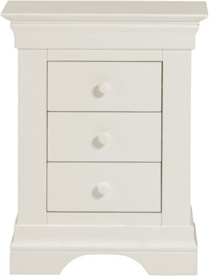 Bordeaux 3 Drawer Bedside
Ivory