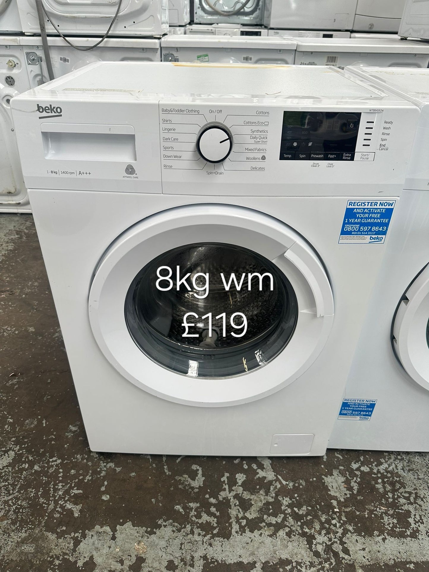 beko 8kg washing machine π Free Delivery π 120 Days Warranty π