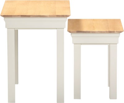 Bordeaux Nest of 2 Tables
Ivory/Oak
