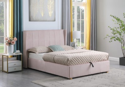 Amelia Plus 4'6" Storage Bed
Pink Velvet Fabric