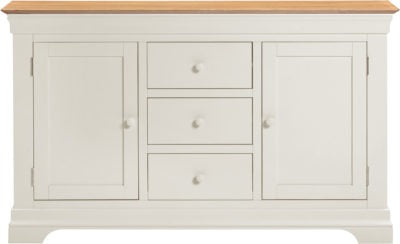 Bordeaux 2 Door 3 Drawer Sideboard
Ivory/Oak