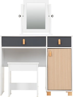 Brooklyn Dressing Table Set
Oak Effect/Grey