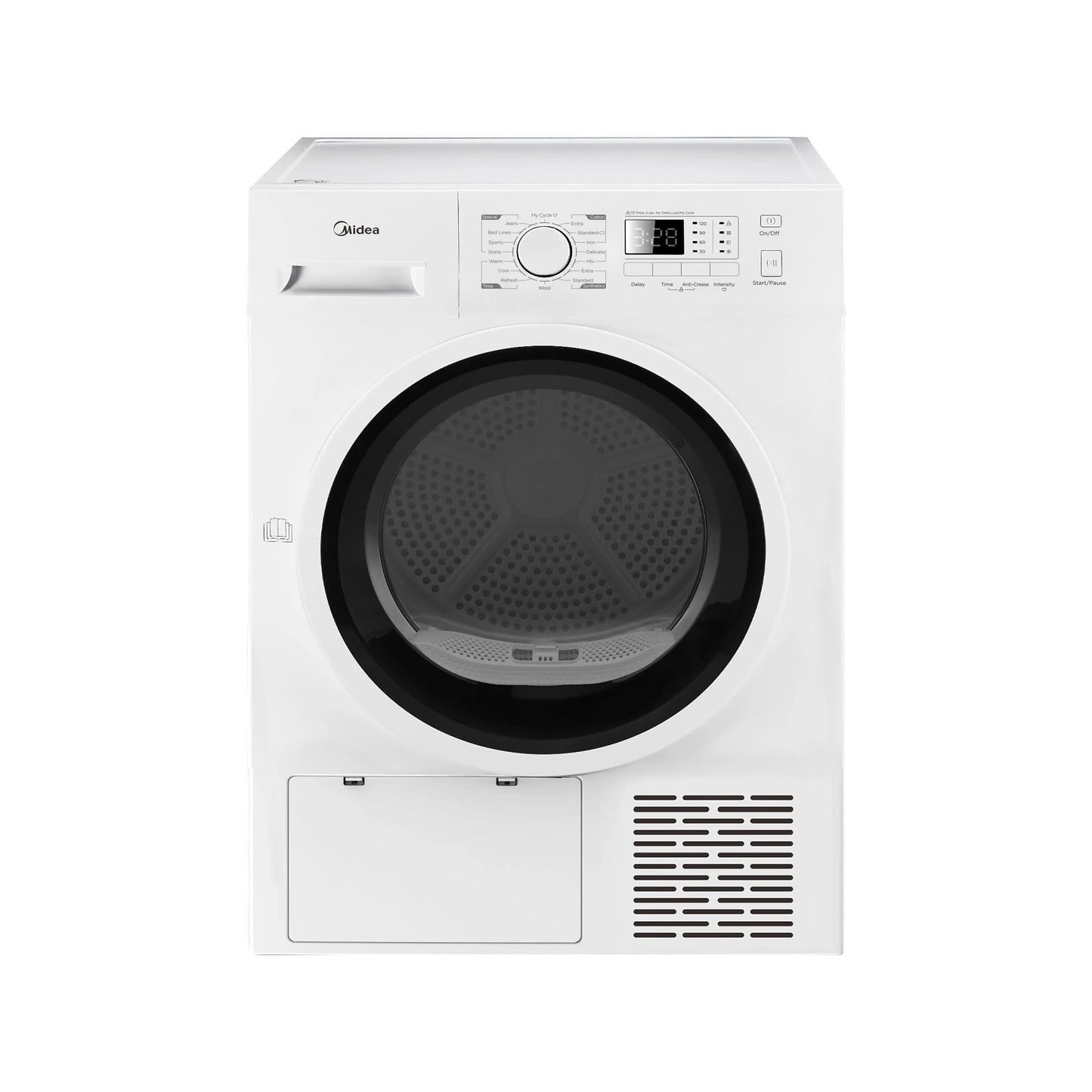 Midea MDG09EH80/1 8KG Front Loading Heat Pump Dryer A++ Rated in White
