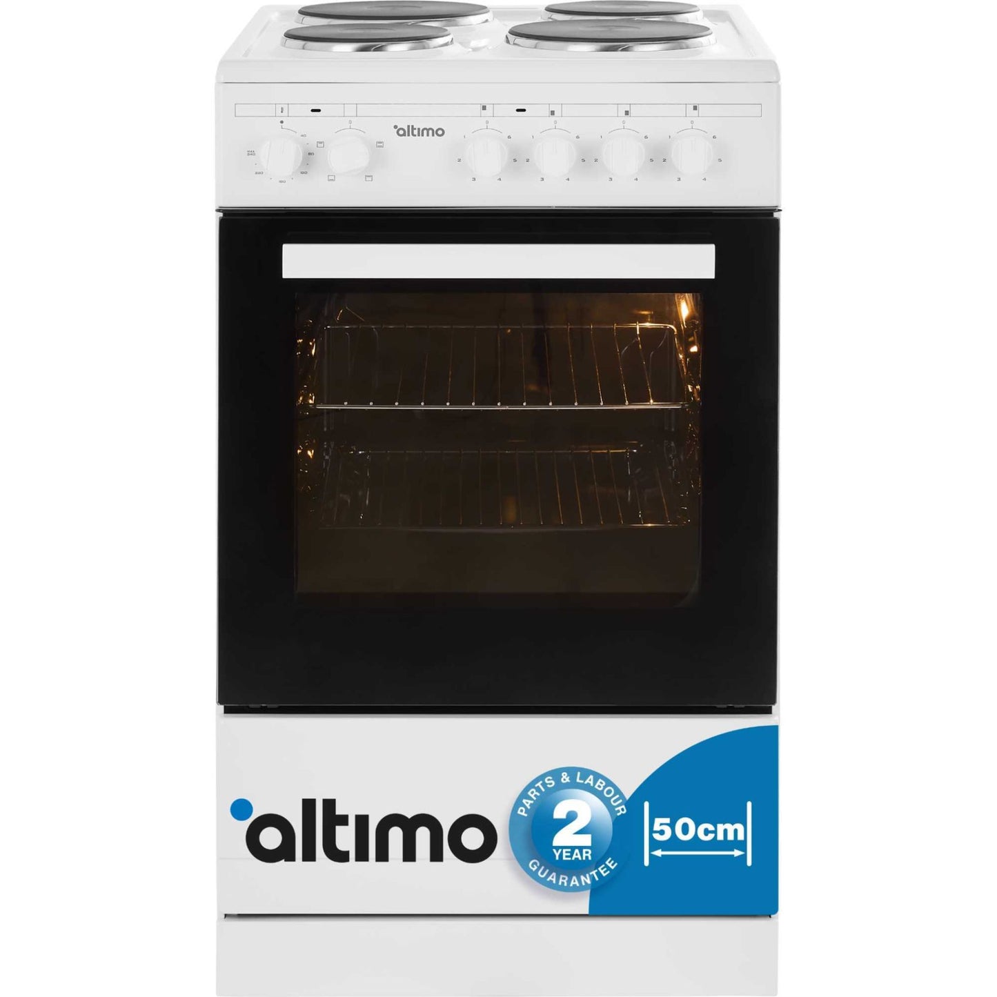 Altimo CESS502W 500mm Electric Single Cavity Cooker - White