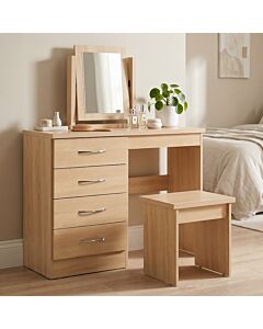 Nevada Dressing Table Set - Sonoma Oak Effect