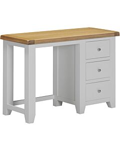 Windsor 3 Drawer Dressing Table - Pebble Grey/Oak