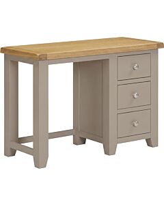 Windsor 3 Drawer Dressing Table - Putty/Oak