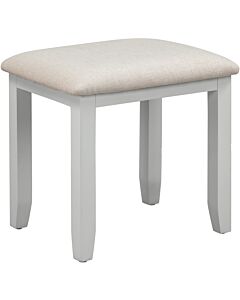 Bordeaux Dressing Table Stool - Pebble Grey/Oat Fabric