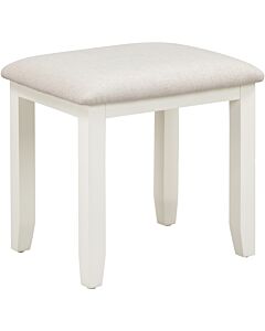 Bordeaux Dressing Table Stool - Ivory/Oat Fabric