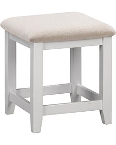 Windsor Dressing Table Stool - Pebble Grey/Oat Fabric