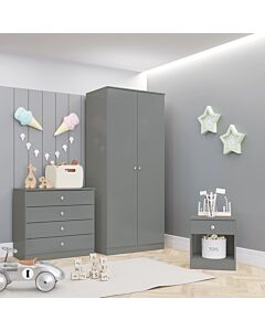 Denver Trio Set - Grey Gloss