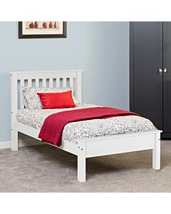 Monaco 3' Low End Bed - White