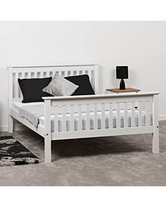 Monaco 4' High End Bed - White