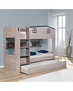 Hector Bunk Bed & Trundle Set - Ash Grey