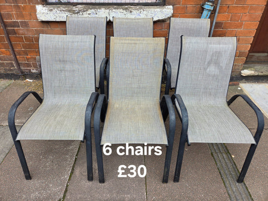 6 garden chairs 🌟 Free delivery in Leicester 🌟