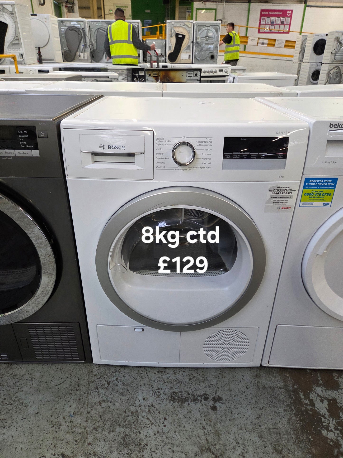 Bosch 8kg condenser tumble dryer 🌟 Free Delivery 🌟 120 Days Warranty 🌟