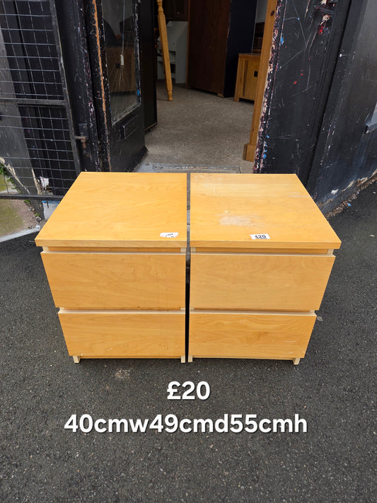 2 ikea bedside tables 🌟 Free delivery in Leicester 🌟