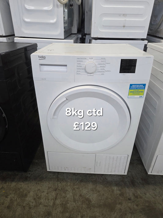 Beko 8kg condenser tumble dryer 🌟 Free Delivery 🌟 120 Days Warranty 🌟