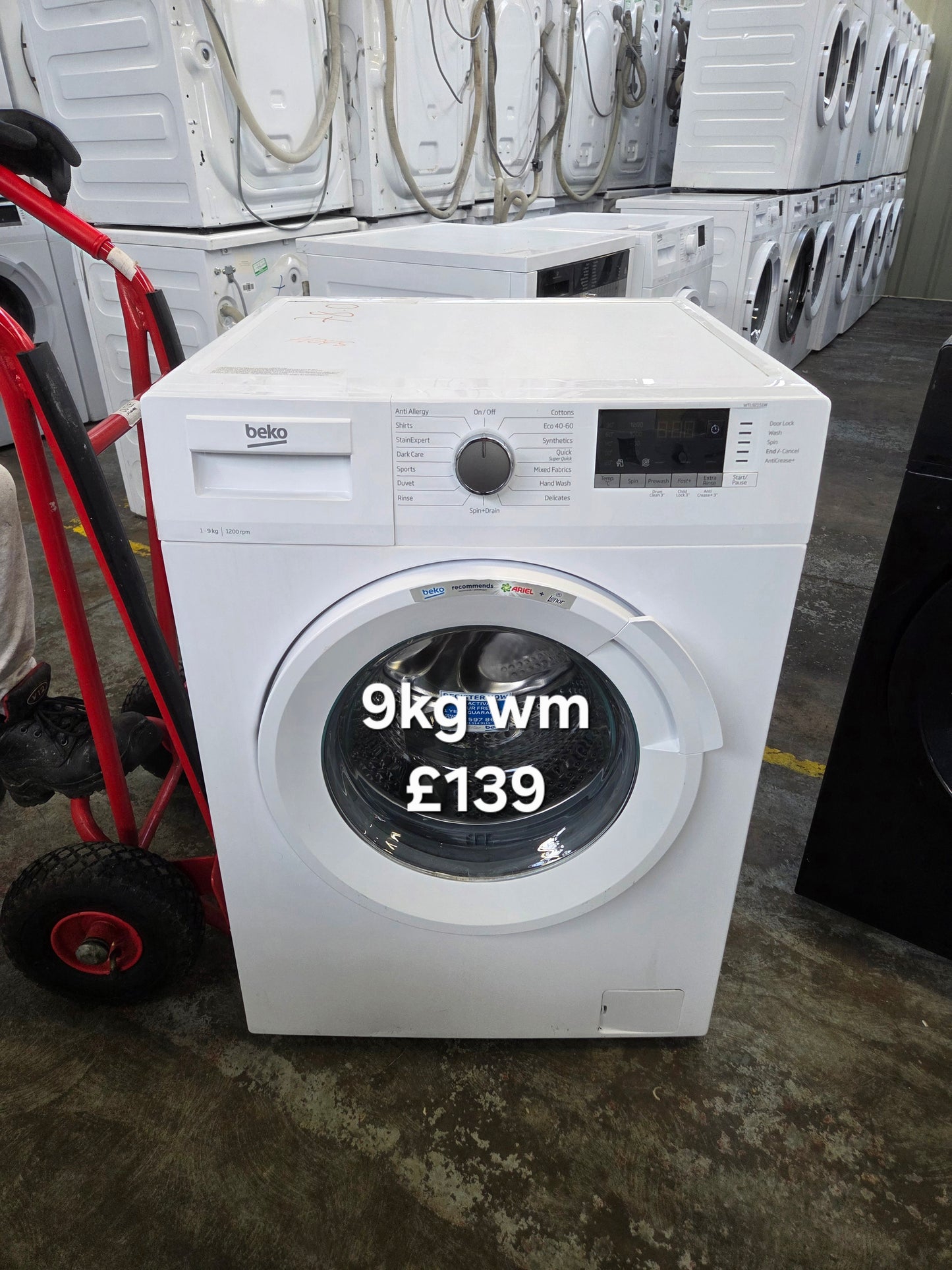 Beko 9kg washing machine 🌟 Free Delivery 🌟 120 Days Warranty 🌟