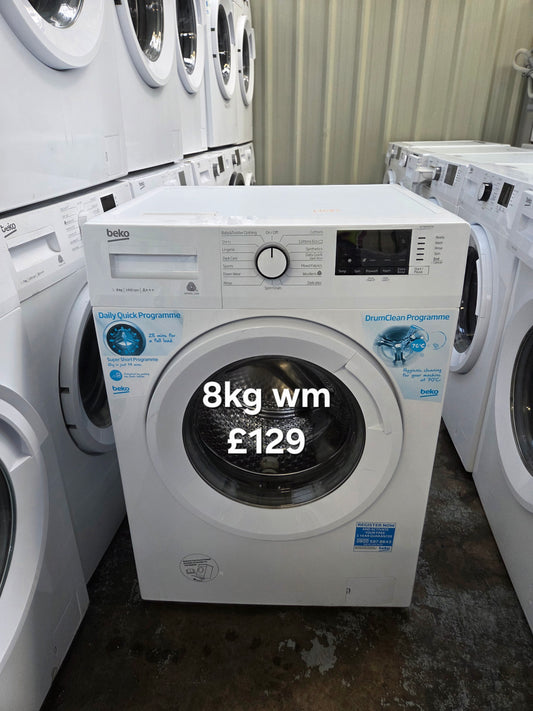 Beko 8kg washing machine 🌟 Free Delivery 🌟 120 Days Warranty 🌟