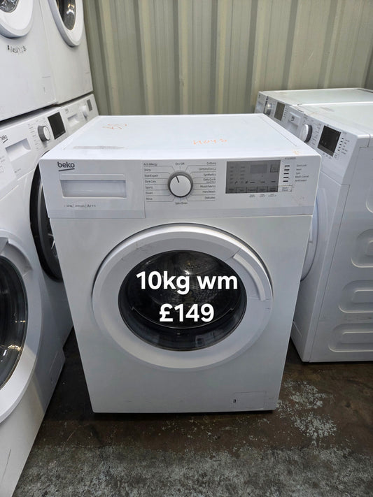 Beko 10kg washing machine 🌟 Free Delivery 🌟 120 Days Warranty 🌟