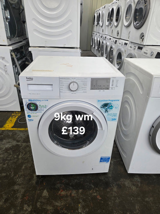 Beko 9kg washing machine 🌟 Free Delivery 🌟 120 Days Warranty 🌟