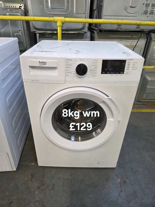 Beko 8kg washing machine 🌟 Free Delivery 🌟 120 Days Warranty 🌟