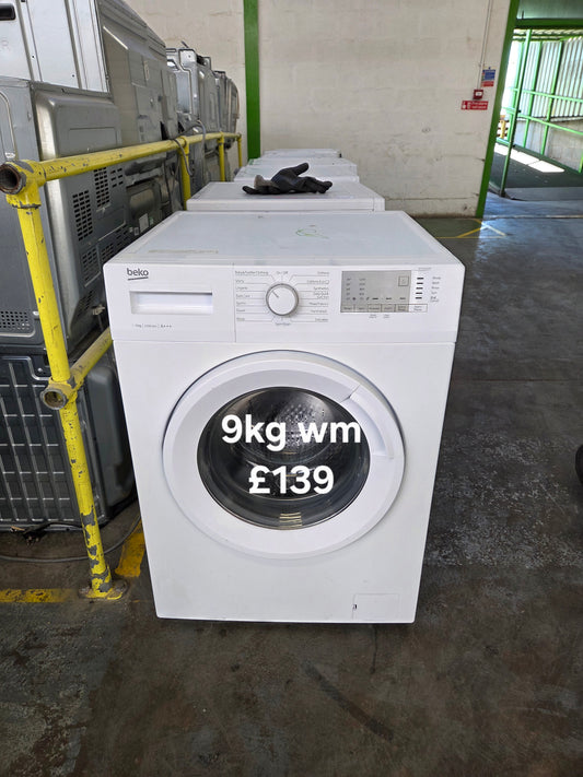 Beko 9kg washing machine 🌟 Free Delivery 🌟 120 Days Warranty 🌟
