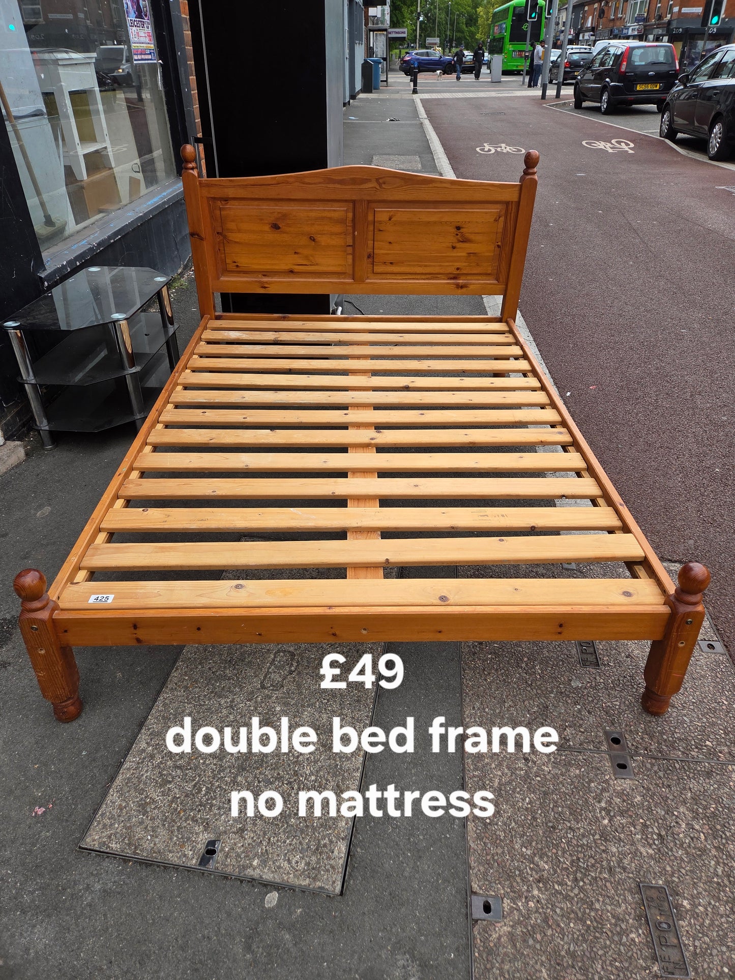 Pine double bed frame 🌟 Free delivery in Leicester 🌟