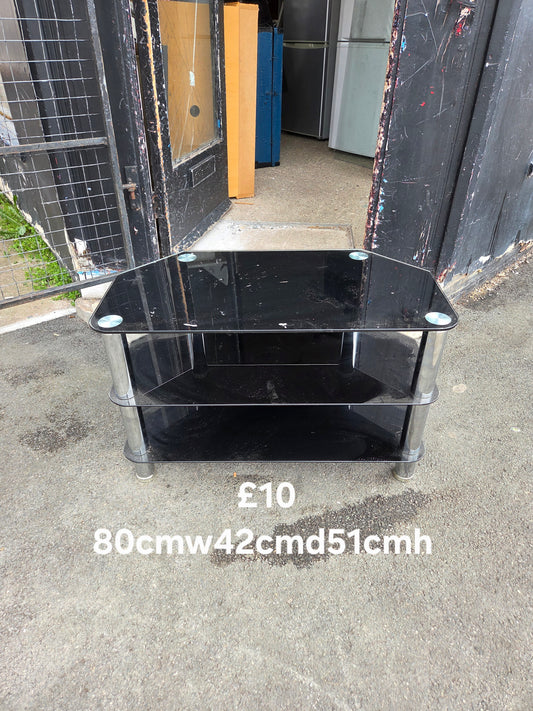 Glass tv unit 🌟 Free delivery in Leicester 🌟