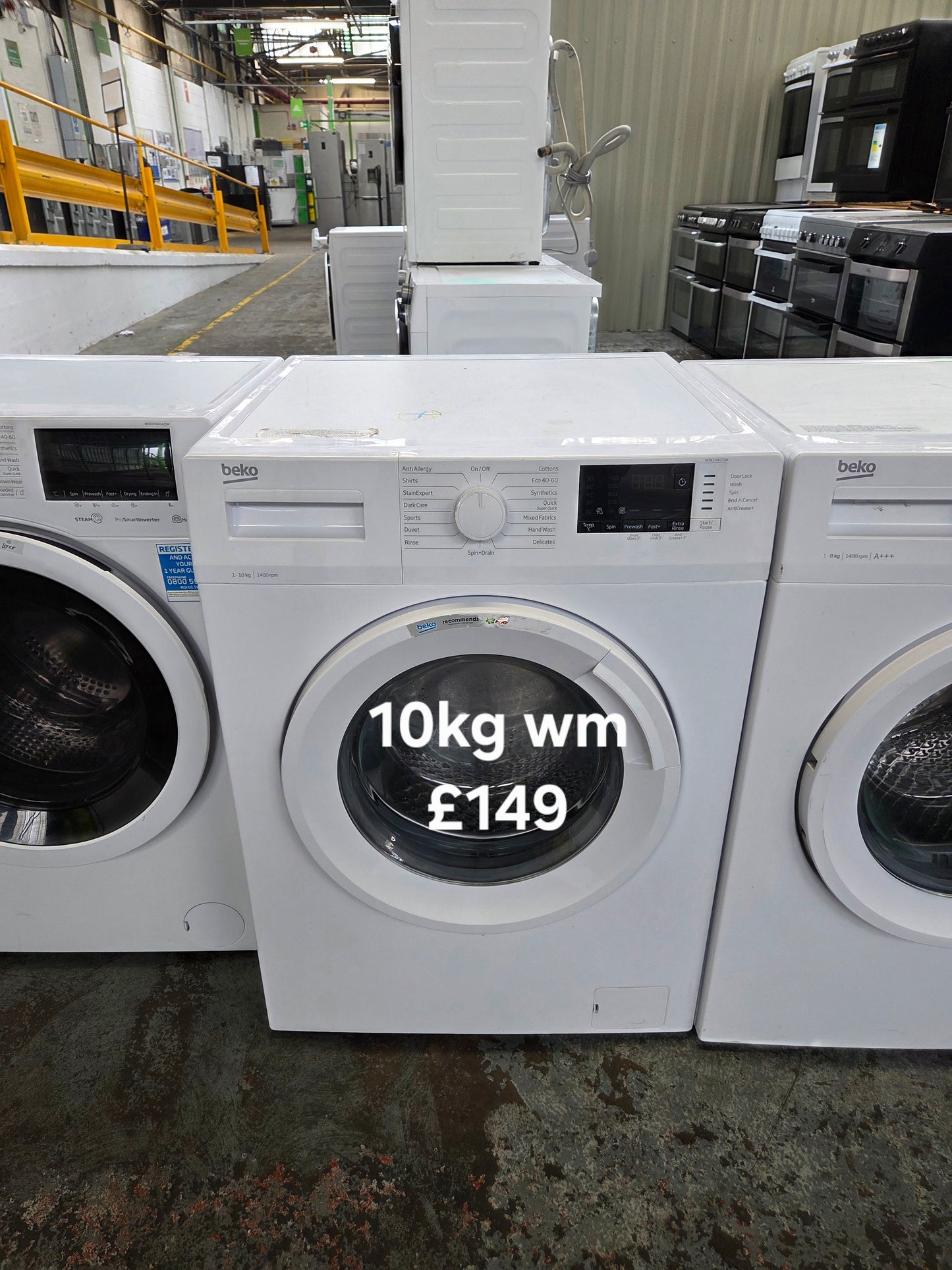 Beko 10kg washing machine 🌟 Free Delivery 🌟 120 Days Warranty 🌟