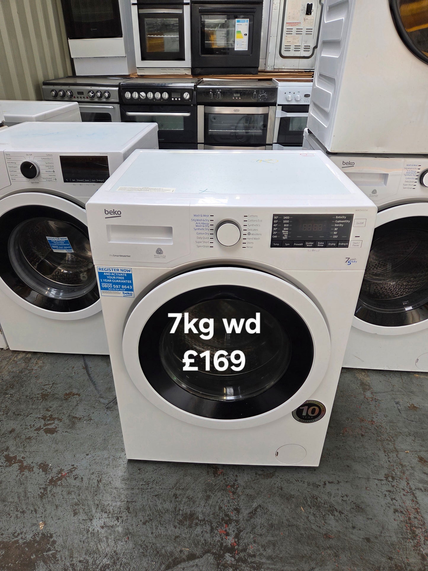Beko 7kg washer dryer 🌟 Free Delivery 🌟 120 Days Warranty 🌟