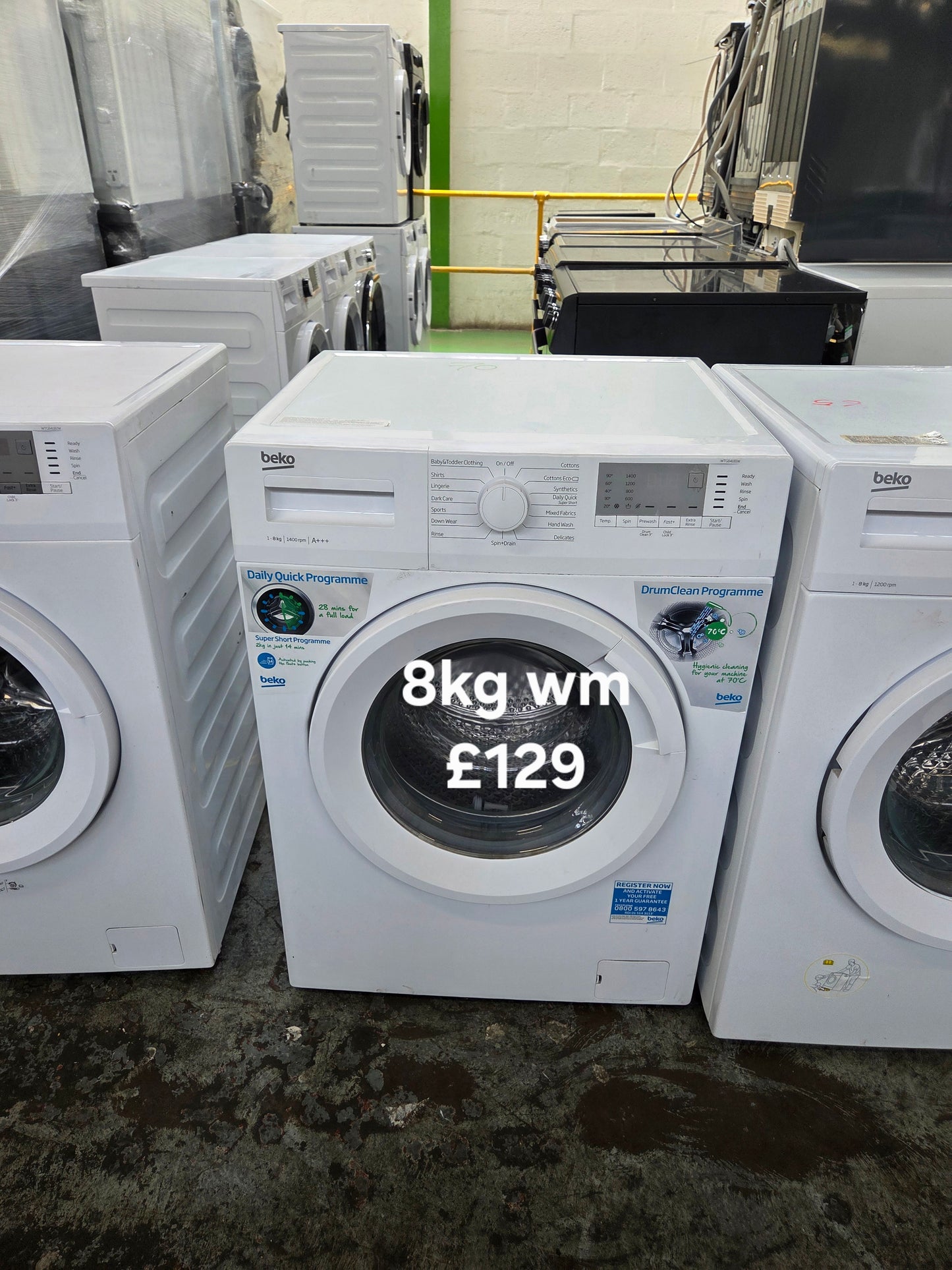 Beko 8kg washing machine 🌟 Free Delivery 🌟 120 Days Warranty 🌟