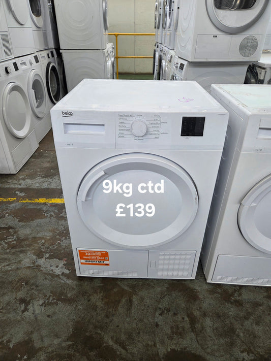 Beko 9kg condenser dryer 🌟 Free Delivery 🌟 120 Days Warranty 🌟