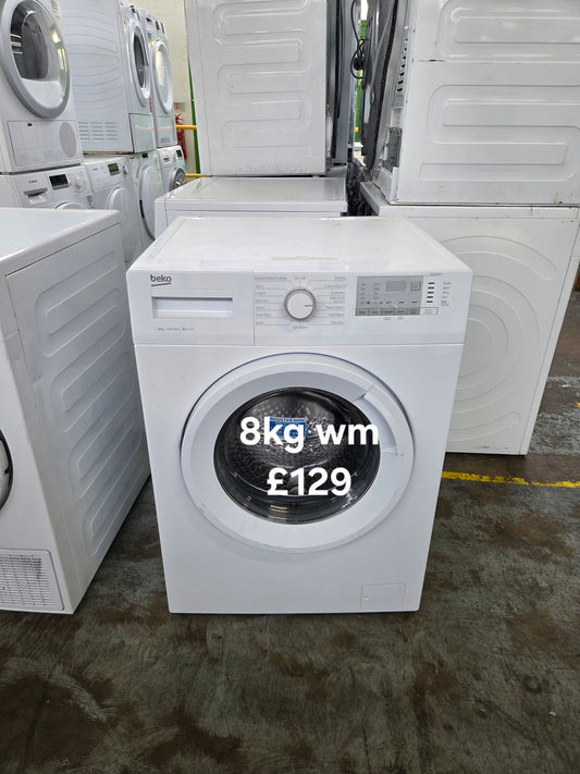 Beko 8kg washing machine 🌟 Free Delivery 🌟 120 Days Warranty 🌟