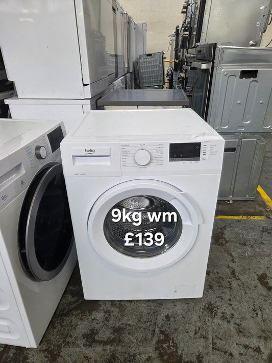 Beko 9kg washing machine 🌟 Free Delivery 🌟 120 Days Warranty 🌟