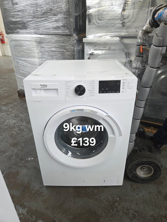 Beko 9kg washing machine 🌟 Free Delivery 🌟 120 Days Warranty 🌟