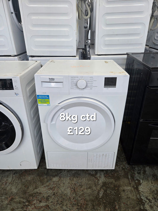 Beko 8kg condenser tumble dryer 🌟 Free Delivery 🌟 120 Days Warranty 🌟