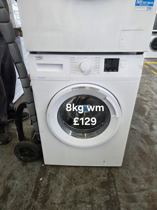 Beko 8kg washing machine 🌟 Free Delivery 🌟 120 Days Warranty 🌟