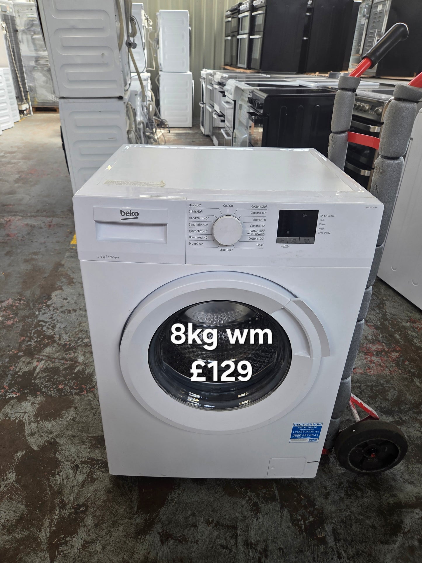 Beko 8kg washing machine 🌟 Free Delivery 🌟 120 Days Warranty 🌟