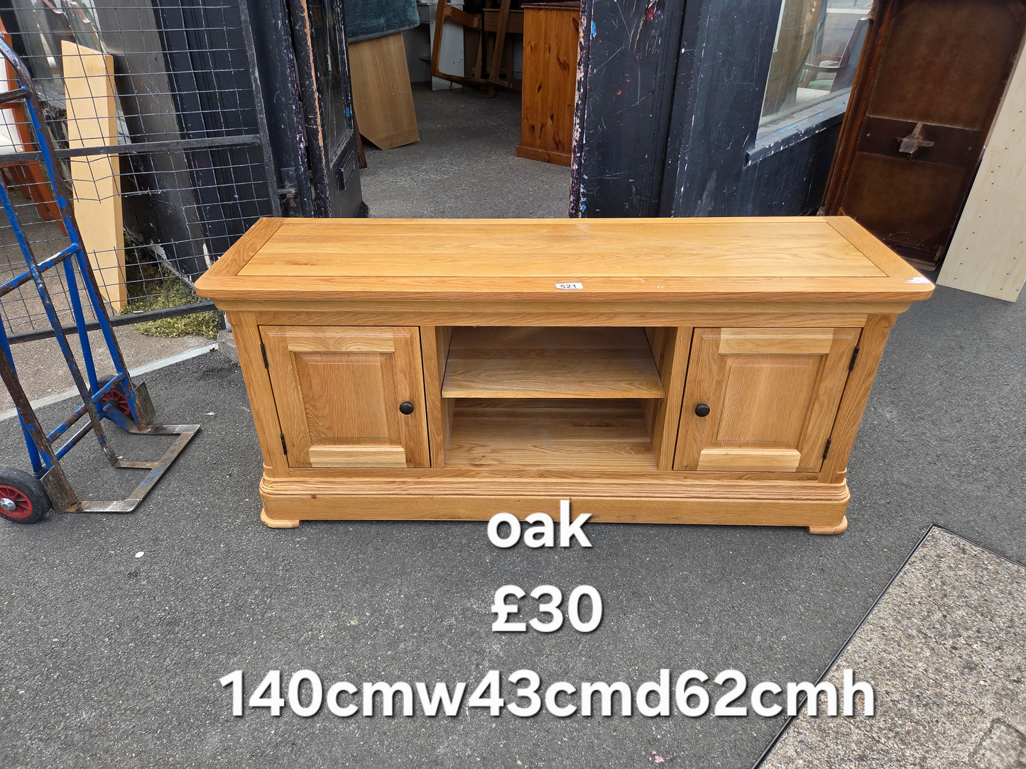 Oak tv unit 🌟 Free delivery in Leicester 🌟