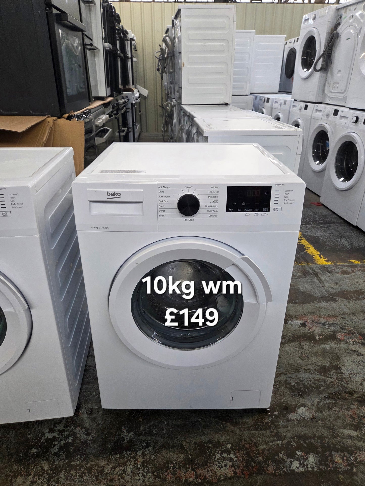 Beko 10kg washing machine 🌟 Free Delivery 🌟 120 Days Warranty 🌟